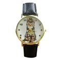 thumbnail image 1 of Trayknick Lovely Cat Arabic Numerals Dial Faux Leather Band Analog Quartz Wrist Watch, 1 of 6