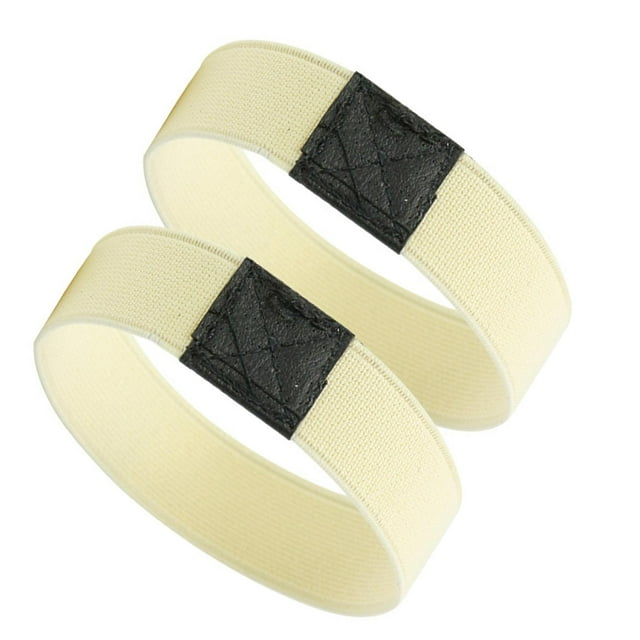 2 correas elásticas para zapatos, cordones antisueltos, correas de tobillo, bandas elásticas de repuesto para zapatos planos y de cuero. beige