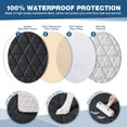 thumbnail image 5 of TAOCOCO L Shaped Couch Cover Sectional Sofa Cover Anti-Slip Pet Couch Cover with Chaise Lounge for Right Sectional Sofa L Shape Couch Slipcover, Small; Black, 5 of 7