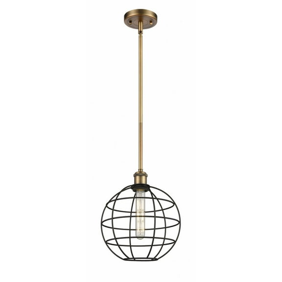 Innovations Lighting Ballston Lake Placid - 1 Light 10" Stem Hung Pendant Brushed Brass