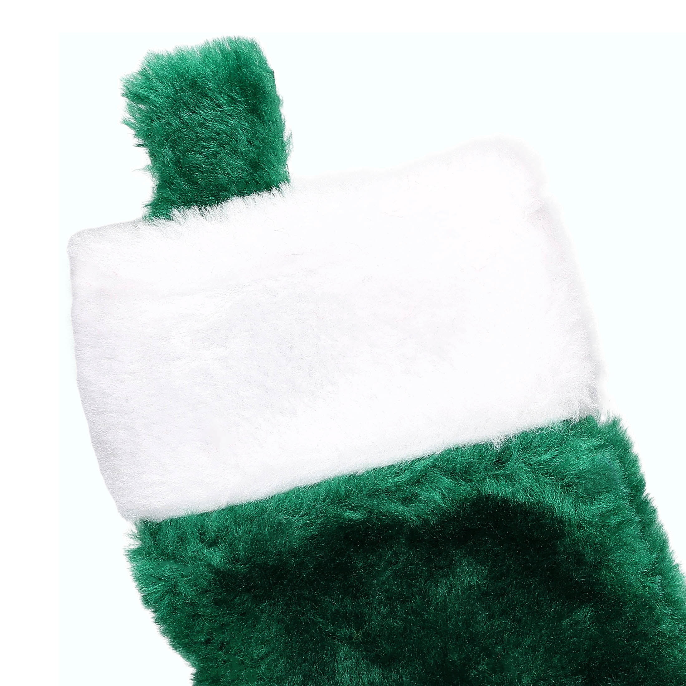 Mini Christmas Stocking, Green and White, 5", by Holiday Time