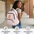 thumbnail image 4 of FUIALDOLG Capybara and Axolotl Sharing Umbrella Zaino per ragazze with Waterproof, Durable Multi-Pocket 17 Inch Bookbag for Back to School Travel, 4 of 10