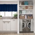 thumbnail image 3 of LALILO Kitchen Curtain Valance Starry Sky Night Star Space Rod Pocket Window Curtain 52"x 18" Set of 2, 3 of 7