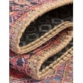thumbnail image 7 of Unique Loom Timeless Collection Area Rug - Simon (7' 6" x 10' 6" Oval Red/Teal), 7 of 7