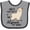 Heather and Black, variant on Inktastic Gigi's You Say Alpaca My Bags Boys or Girls Baby Bib