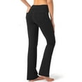 thumbnail image 2 of Funidos High-Waisted Yoga Bootcut Pants with Side Pocket Plus Size Stretchy Workout Leggings for Women Ultra-Comfort Support for Gym Running Yoga Sizes 0XL-5XL, 2 of 5