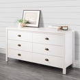 thumbnail image 1 of CorLiving Boston Commode Grand à 6 Tiroirs, Imitation Grain de Bois, Résistante aux Bascules, avec Tiroirs Imbriqués, 1 of 14