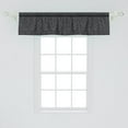 thumbnail image 2 of Ambesonne Dark Grey Window Valance, Royal Floral Curls, 42" x 12", Dark Grey, 2 of 3