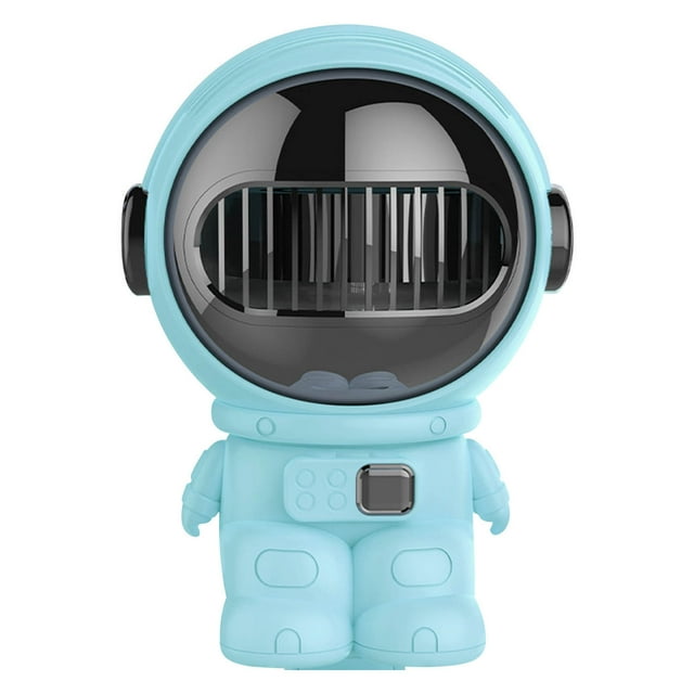 Ventilateur Portatif à Main au Design d'Astronaute, Ventilateur de Poussette pour Bébé Rechargeable par USB à 3 Vitesses, Batterie de 2000 mAh, Autonomie de 8 à 12 Heures, Conception de Sécurité Sans Pales