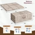 thumbnail image 4 of Tri-Fold Memory Foam Twin Size Mattress Topper Foldable 6 Inch Mattress Topper, 4 of 8
