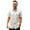 America The Great, variant on Burlebo Men's Performance Short Sleeve Button Up Shirt (Heather Black, Medium)