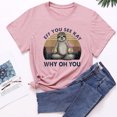 thumbnail image 2 of Moda Mujer Impresión O-cuello Camiseta Manga corta Casual Tee Tops Blusa Fridja gope543, 2 of 5