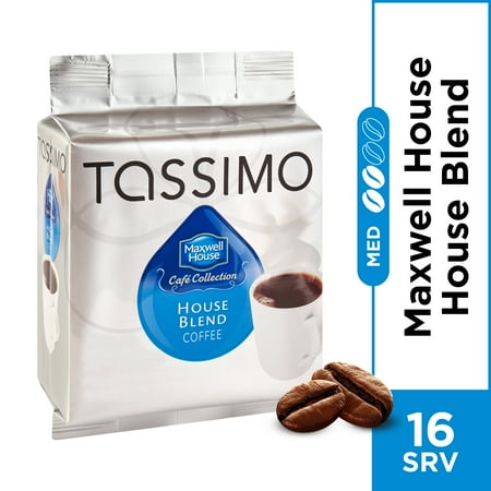 Tassimo T Discs Cocoa Maxwell House Cafe Collection House Blend Coffee T-Discs, Caffeinated, 16 ct - 4.45 oz Package ()