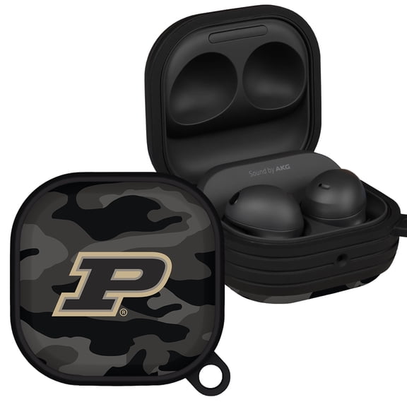 Purdue Boilermakers Camo HDX Case Cover Compatible with Samsung Galaxy Buds Pro & Buds Live by Affinity Bands