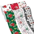 thumbnail image 3 of Cinta de raso de grosgrain estampada con diseño de Bad Bunny de dibujos animados con tema navideño para envolver regalos lazo para el pelo 50 yardas, 3 of 4
