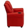 thumbnail image 3 of Bowery Hill Fauteuil Inclinable en Similicuir pour Enfants en Rouge, 3 of 5