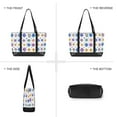 thumbnail image 6 of FORMRS Canvas Laptop Tote Bag for Women with 15.6" Computer Compartments Shoulder Handbag, Purple Retro Shapes, 6 of 7
