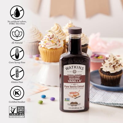WATKINS EXTRACT VANILLA GOURMET BAKING 11 fl oz (Pack of 12)
