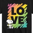 thumbnail image 3 of Peanuts - Rainbow Love Scribble - Toddler & Youth Short Sleeve Graphic T-Shirt, 3 of 6
