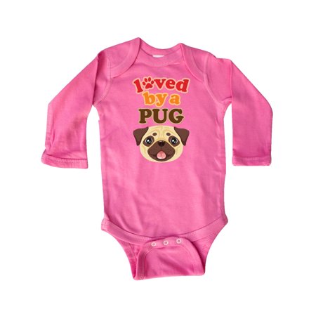 

Inktastic Pug Dog Gifts Gift Baby Boy or Baby Girl Long Sleeve Bodysuit