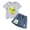 Z07-E, variant on Toddler Girl Summer Clothes Outfit For 6-7 Years Girls Set Cute Cartoon Printed Short Sleeve Top Skirt Two Piece Set G Children's Day Gift 2PCS Set