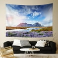 thumbnail image 5 of PBOBRIICH Mountain Lake Tapestry Idyllic Scenery Tapestry for Bedroom Lavender Tapestry Wall Hanging for Room,60Wx79L, 5 of 5