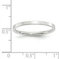 thumbnail image 3 of 14K White Gold 2mm Standard Flat Comfort Fit Band Ring Size 4, 3 of 7