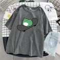 thumbnail image 4 of Skate Frog Dinosaur Cute Graphic Tee T Shirt Female Green Aesthetics T Shirt Oversized T Shirt Harajuku Casual Summer Topspangjing, 4 of 4