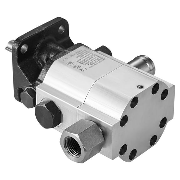 KFFKFF 2-Stage Hydraulic Gear Pump for Log Splitters, 11GPM Flow Rate, 3000 PSI, 1'' Inlet, 1/2'' NPT Outlet, 3600 RPM, Aluminum Construction, Suitable for Small Engine Applications