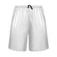 thumbnail image 2 of Men's Pajama Shorts Bottoms with Pockets Soft Lightweight Lounge Sleep Wear White Paper Texture, 2 of 6