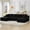 Black, variant on 125 Inch Modular Cloud Couch Sectional Sofa for Living Room, Modern Corduroy Boneless Couch, Upholstered Deep Seat U Shape Sofas Couches, No Assembly Required, Black