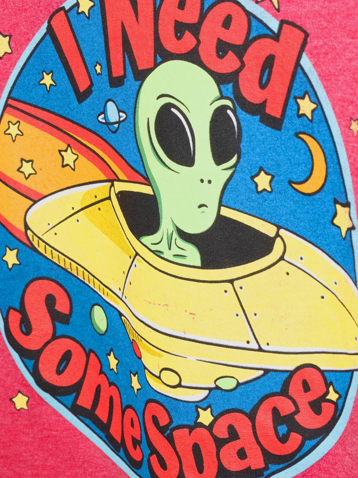 Humor Alien I Need Space Men's and Big Men's Graphic T-Shirt