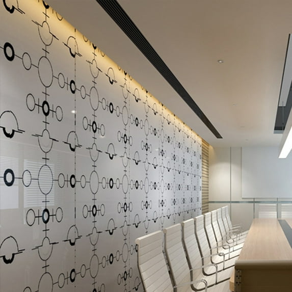 SHCKE Floral pattern Frosted Window Film PVC Privacy Covering Film Anti-UV Waterproof Window Sticker Use In Office Meeting Room Bathroom Bedroom Living Room