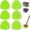thumbnail image 1 of czcpp-6 Pack Mop Head Replacement Compatiable with O-cedar EasyWring Spin Mop,Mop Heads Refill for Vileda Easywring Spin Mop 1 Tank System - Microfiber Chenille, Easy to Replace,Deep Floor Cleaning a, 1 of 4