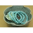 thumbnail image 4 of Natural Blue Amazonite Gemstone 8mm Round Beads Stretch Bracelet 7" Unisex, 4 of 5
