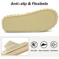 thumbnail image 4 of Leisfit Women's Diabetic Memory Foam Slide Slippers, Adjustable Open Toe Wide, 4 of 7