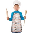 thumbnail image 2 of Baseball Game Pattern Kids Aprons for Girls and Boys,Adjustable Neck Strap Toddler Aprons for Kids Cooking Baking, 2 of 7