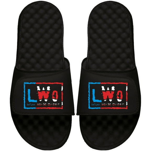 Men's ISlide Black LWO Puerto Rican Flag Slide Sandals