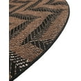thumbnail image 6 of Unique Loom Outdoor Modern Collection Area Rug - Chevron (6' 1" Round Brown/Black), 6 of 7