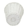 thumbnail image 3 of Household Essentials White Small Willow Wicker Waste Basket, 3 of 4