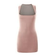thumbnail image 5 of Robe Corsage à Encolure Carrée pour Femme - Robe Mini Évasée Extensible Sans Manches Type Camisole pour Fête et Boîte de Nuit, 5 of 5