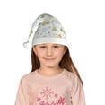 thumbnail image 5 of Honeii Green Blue Avocado Print Hat Santa Claus Hat For Xmas Party, Christmas Caps For Boys Girls Child,Christmas Beanie, 5 of 6