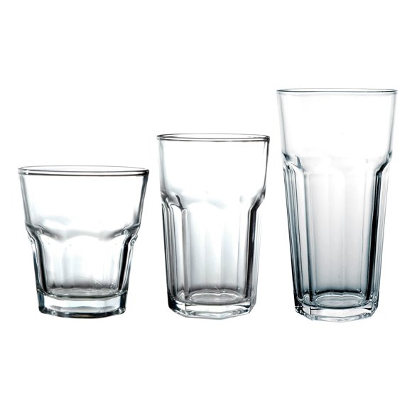Better Chef Gl-18 Glassware Set, 3 Sizes, Clear