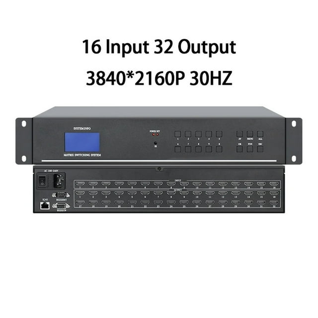 Hd /Video Matrix Switch 4x4 8x8 8x16 16x16 16x32Chassis Style Digital Signal Host Matrix Switcher 1080P