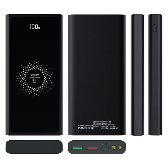 Qi Wireless Power Bank 900000mAh Backup Fast Portable Charger External Battery
