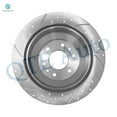 thumbnail image 3 of Rear Drilled Slotted Brake Disc Rotors For 2002-2009 GMC Envoy, 3 of 6