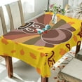 thumbnail image 4 of Dreamtimes Thanksgiving Turkey Tablecloth, Waterproof Washable Polyester Square Table Cover, Durable Tablecloth for Kitchen Dining Table Party Decor ( 60"x 108"), 4 of 7