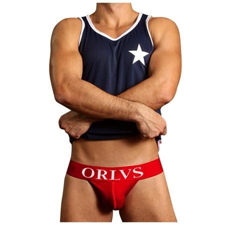 

HHei_K Fashion Men s Low Waist Thong tempting Comfort Trendy Double Thong
