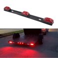 thumbnail image 2 of Clearance LED Light Bar 12V 9 LED Stainless Steel ID Marker Side Lights Led 3-Light LED Identification Lights for Truck Trailer, 2 of 5