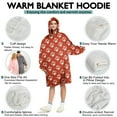 thumbnail image 5 of Wearable Oversized Blanket,Christmas Cartoon Dog Paw Wearable Blanket Hoodie for Adults,Cozy Hooded Blankets with Super Pockets,Super Warm Fuzzy Pullover for Women & Men, 5 of 6